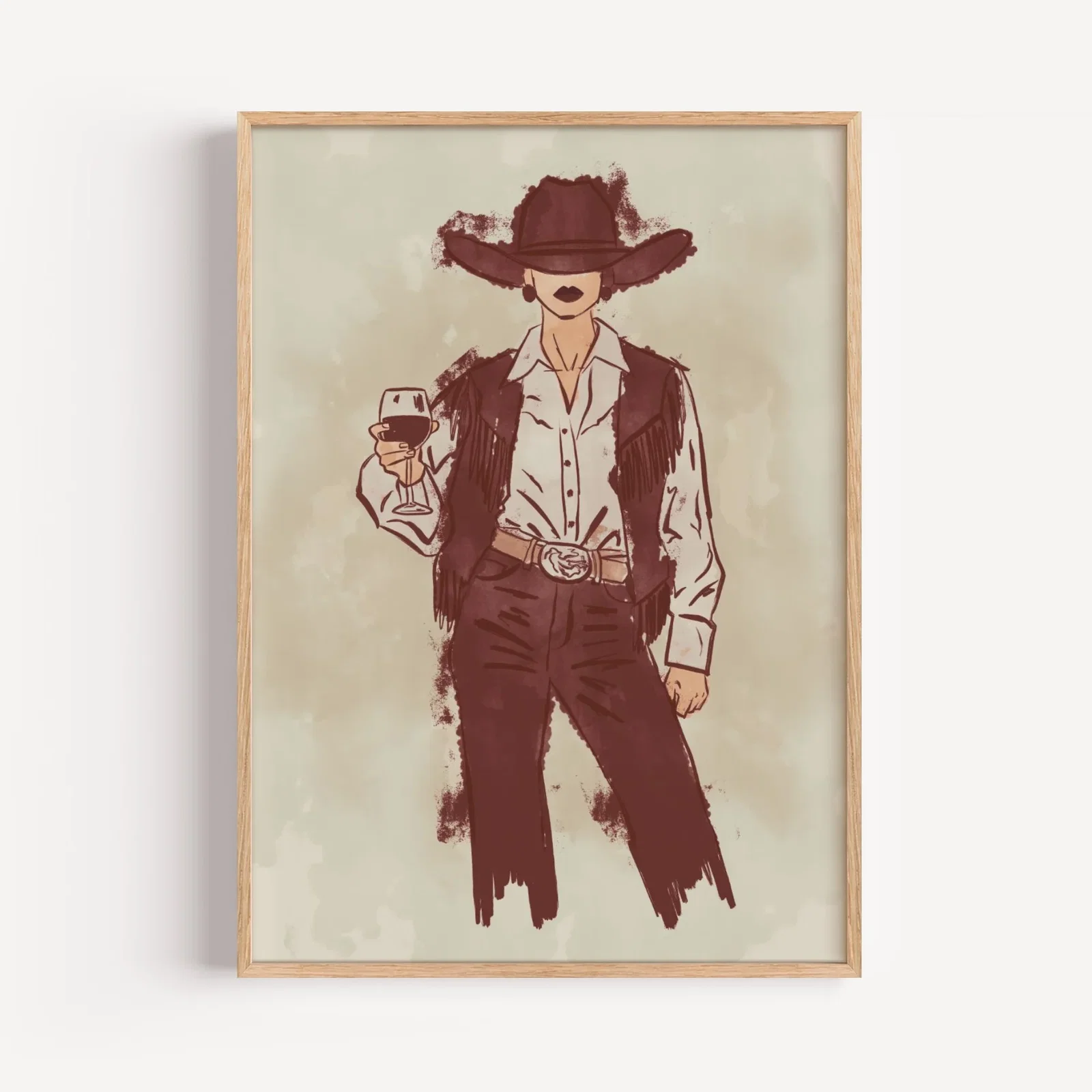 Image of Cowgirl Art Print