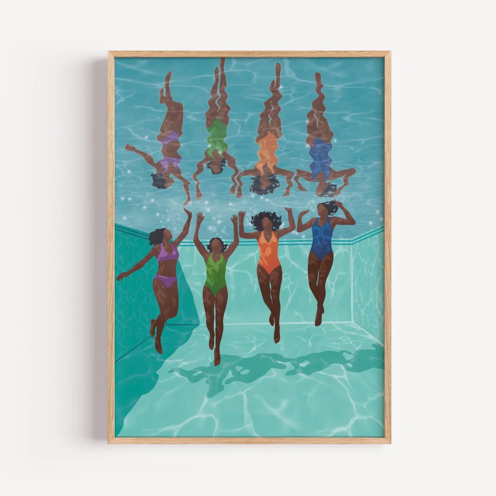 Image of Summer Swimmers Art Print