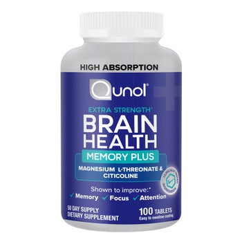 Qunol Brain Health Memory Plus, 100-Count
