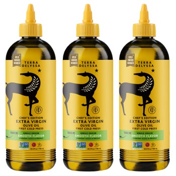 Terra Delyssa First Cold Press Extra Virgin Olive Oil, 25.5 fl oz, 3-Pack