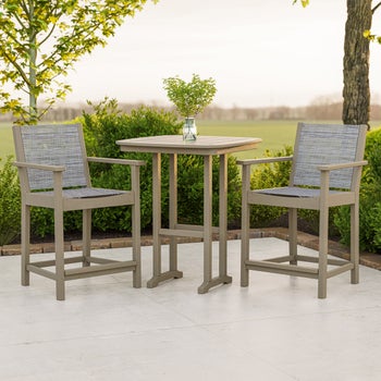 POLYWOOD Camden 3-Piece Outdoor Patio High Dining Set