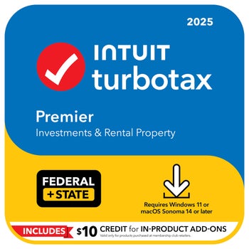TurboTax Premier 2025 Federal E-File + State Download for PC/Mac