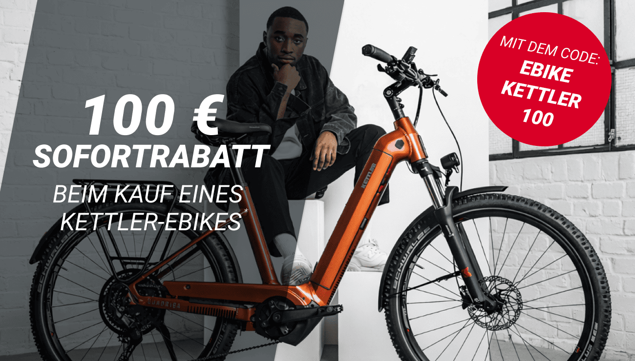 100 € Sofortrabatt auf Ebikes von Kettler