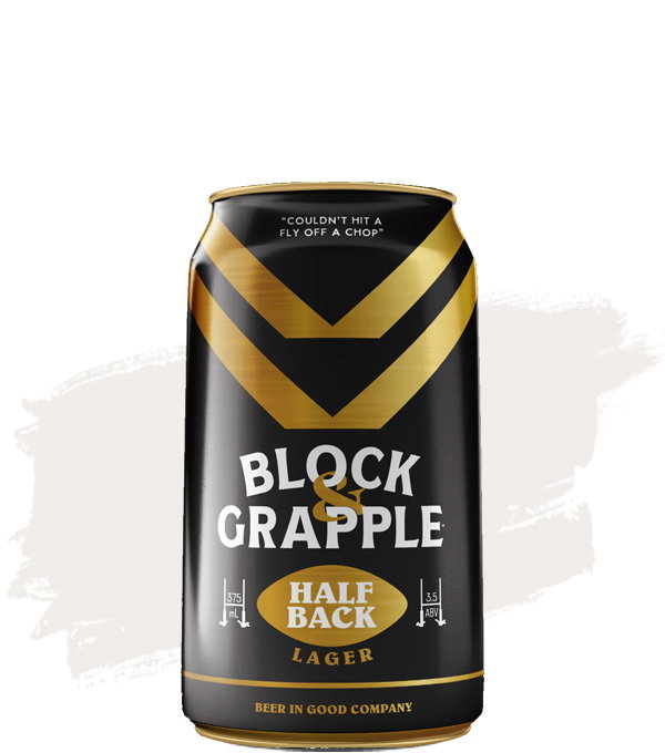 Image of Block & Grapple Half Back Lager - 24 Pack