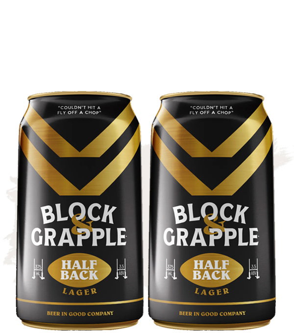 Image of Bundle Buy (2x Block & Grapple Half Back Lager – 24 Pack)