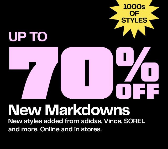 Up to 70% Off New Markdowns