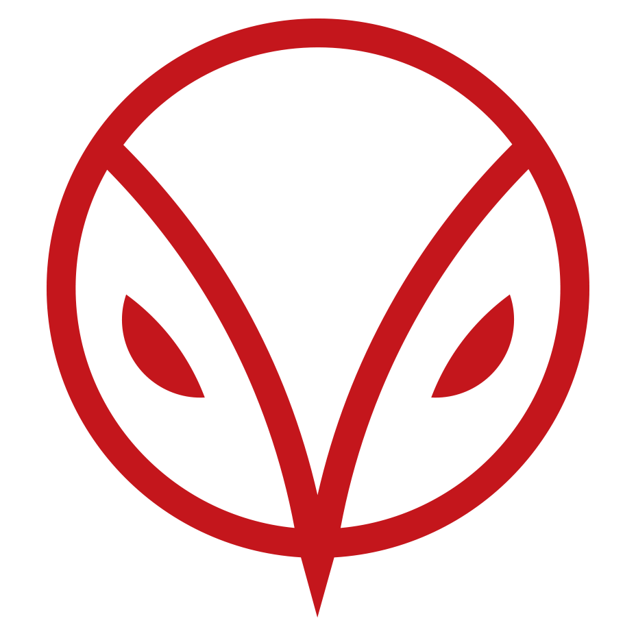 Hiut Denim Co. red owl logo