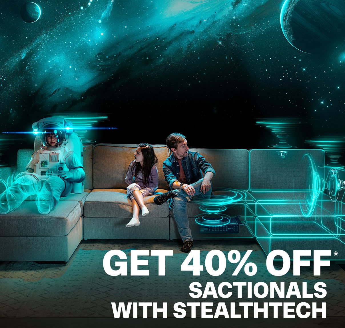 Get 40% Off Sactionals with StealthTech