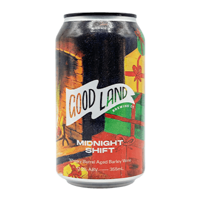 Good Land Midnight Shift Whisky BA Barley Wine Beer 355ml Can - Single