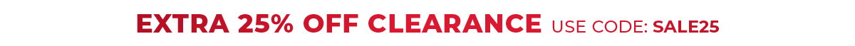 Extra 25% off clearance 