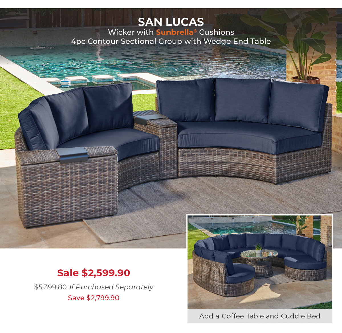 San Lucas 4 PC Contour Sectional 