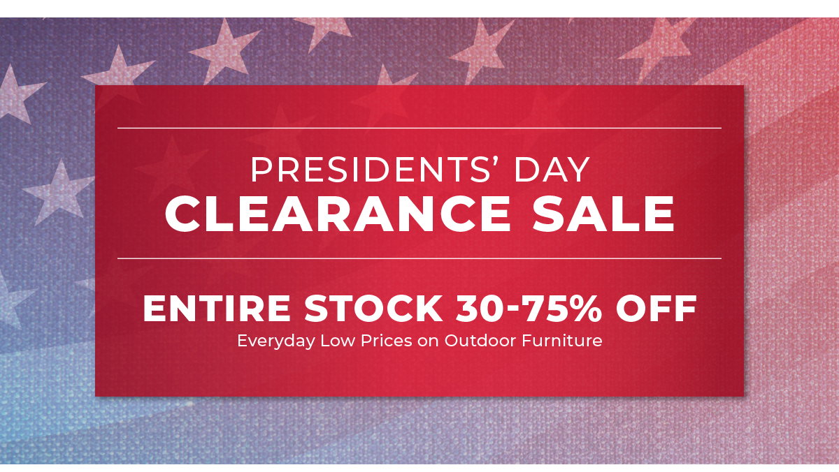 Presidents' Day Clearance Sale