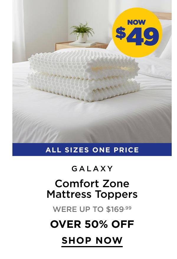Galaxy Comfort Zone Mattress Toppers