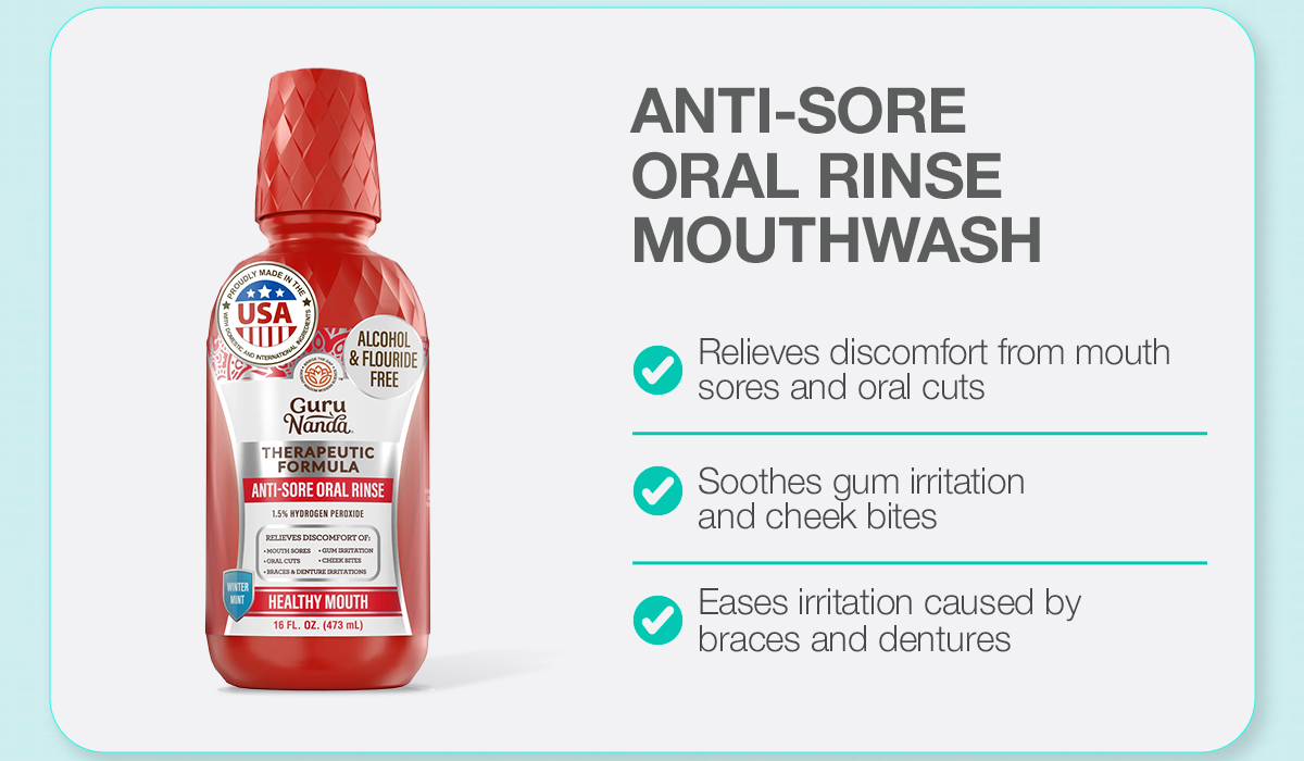 Anti-Sore Oral Rinse Mouthwash