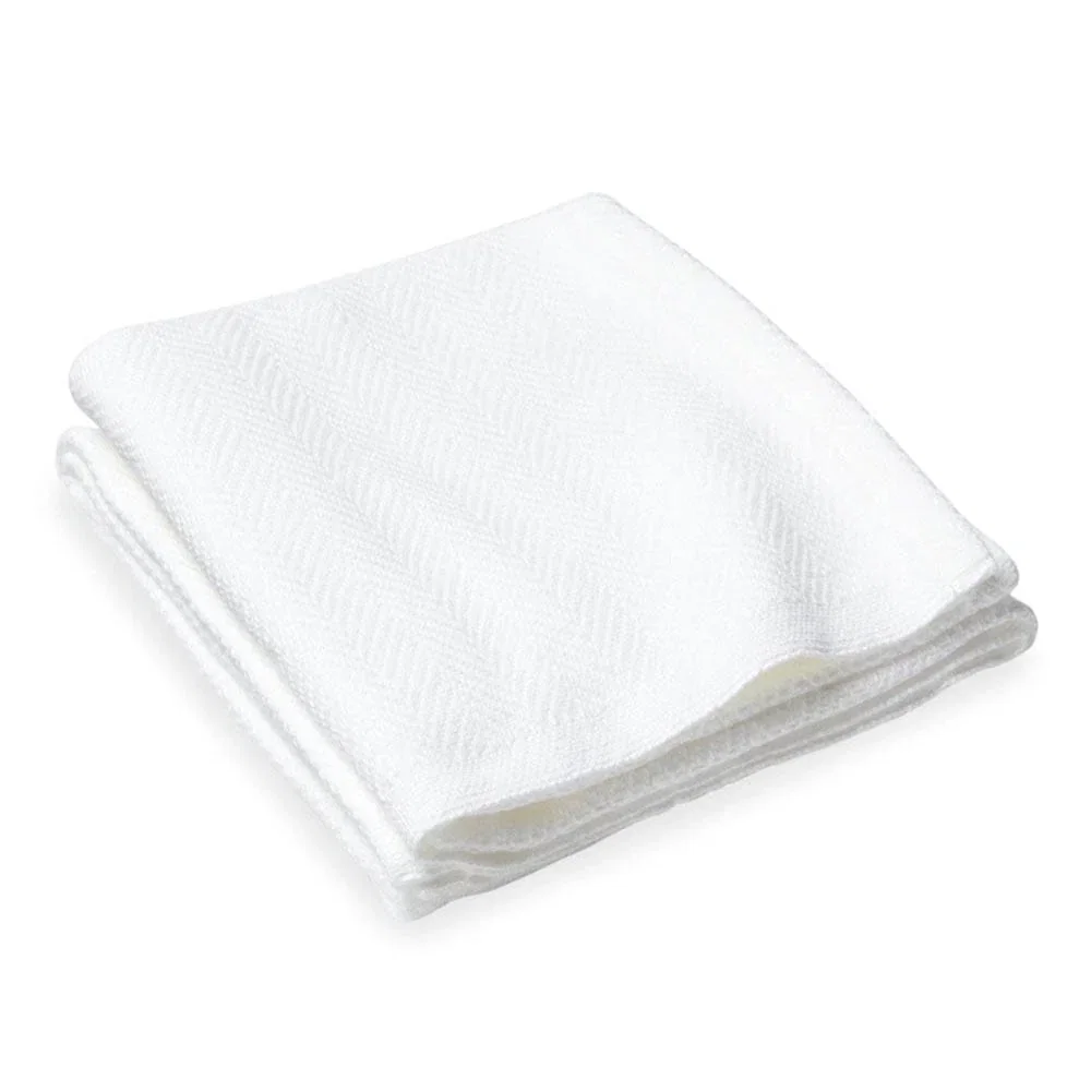 Image of Penobscot Cotton Baby Blanket - White