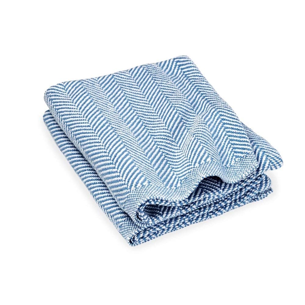 Image of Penobscot Cotton Baby Blanket - Denim