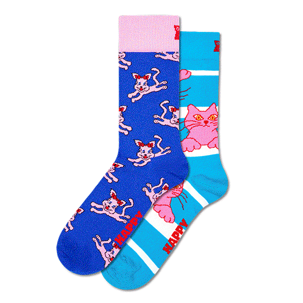 2-Pack Cats Socks Gift Set