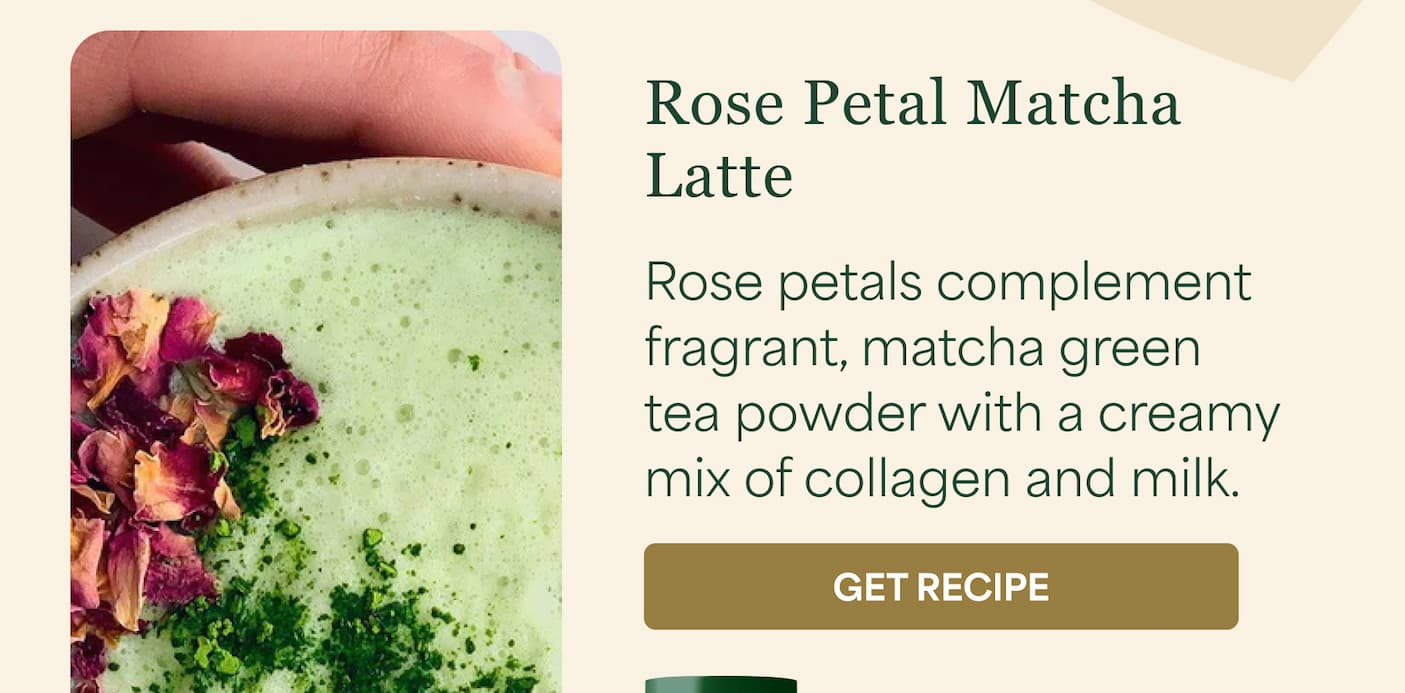 Rose Petal Matcha Latte