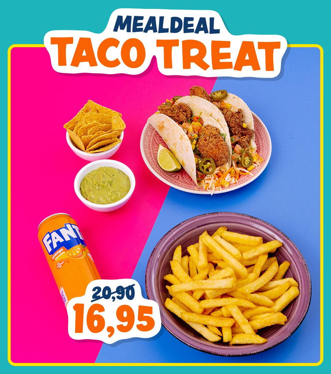 Krijg 2 Street Tacos, een drankje en een side voor €16,95