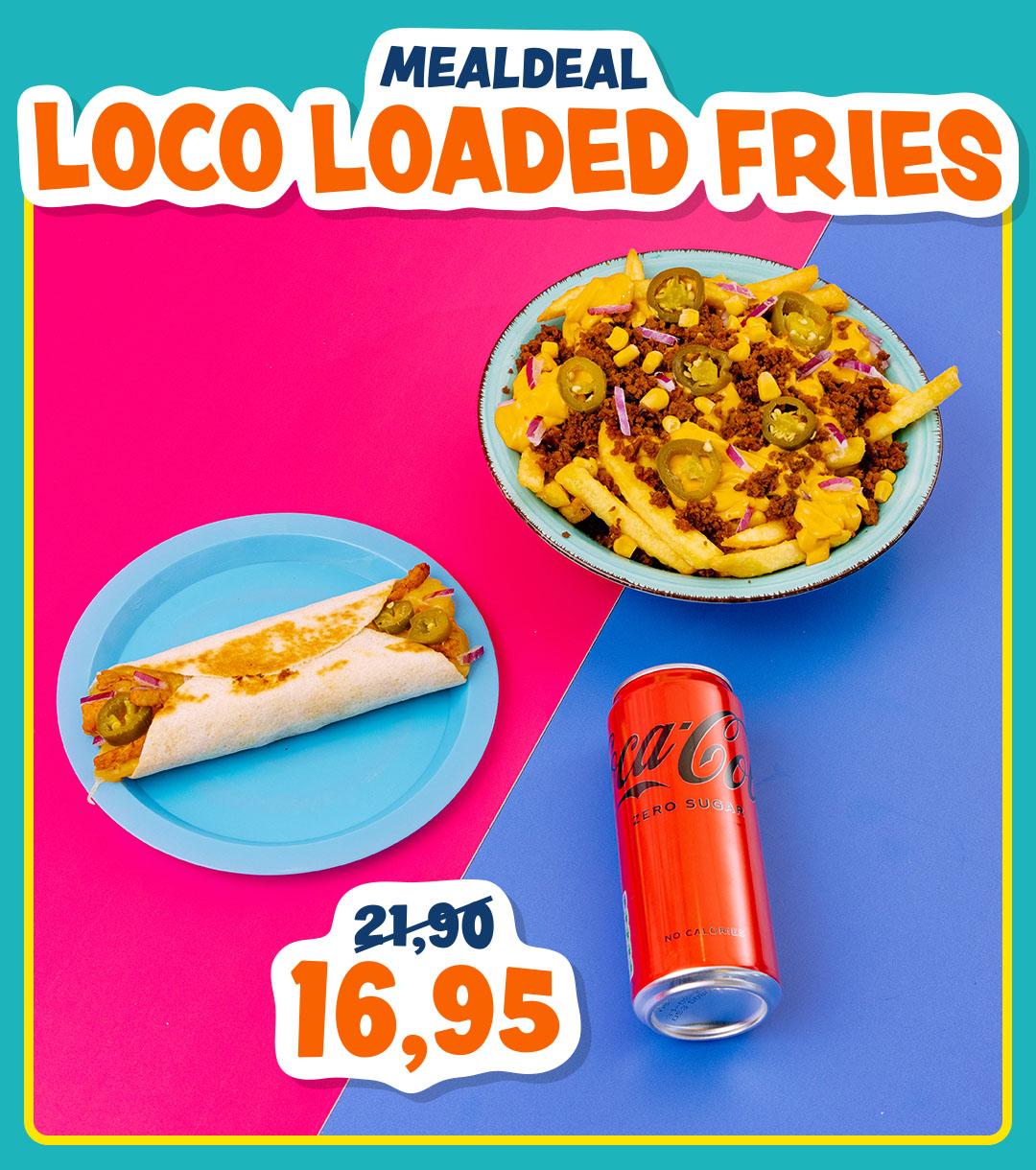 Scoor Loaded Fries met een side en een drankje voor maar €16,95