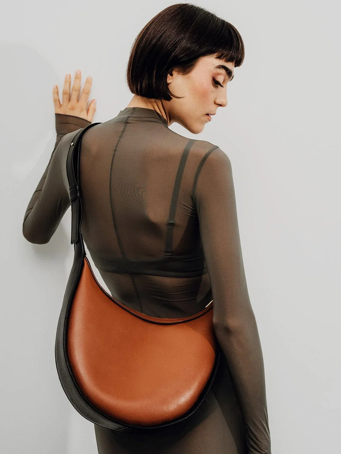 Image of Loulou MIRUM® Leather Vegan Bag | Cognac