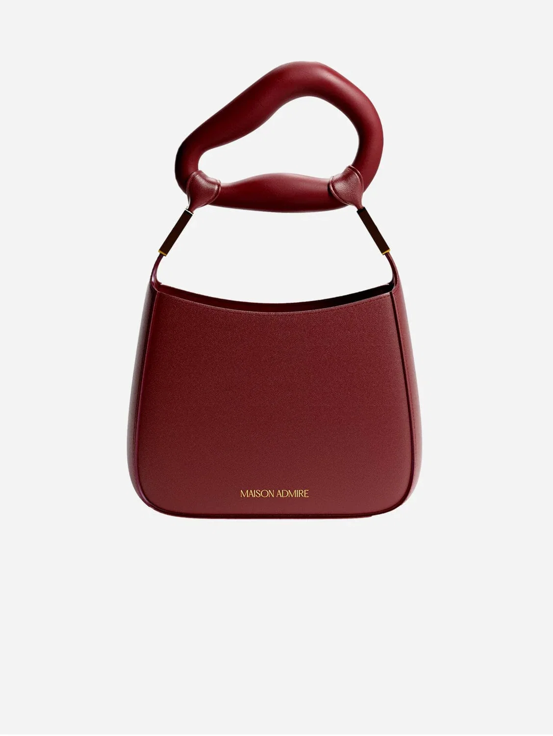 Image of Vegan Leather Shoulder Bag | Burgundy