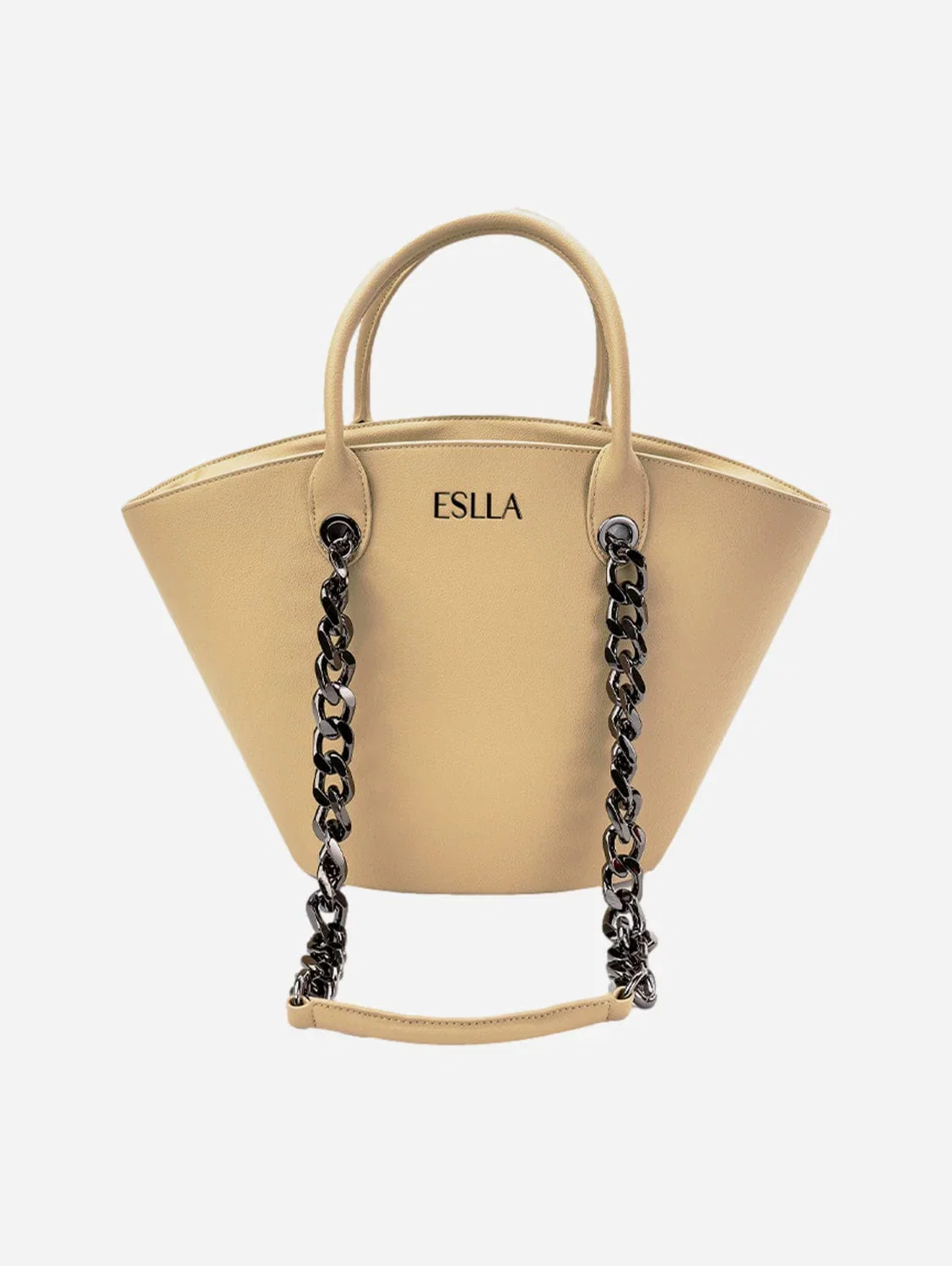 Image of Seva Vegan Cactus Leather Tote | Beige Sand