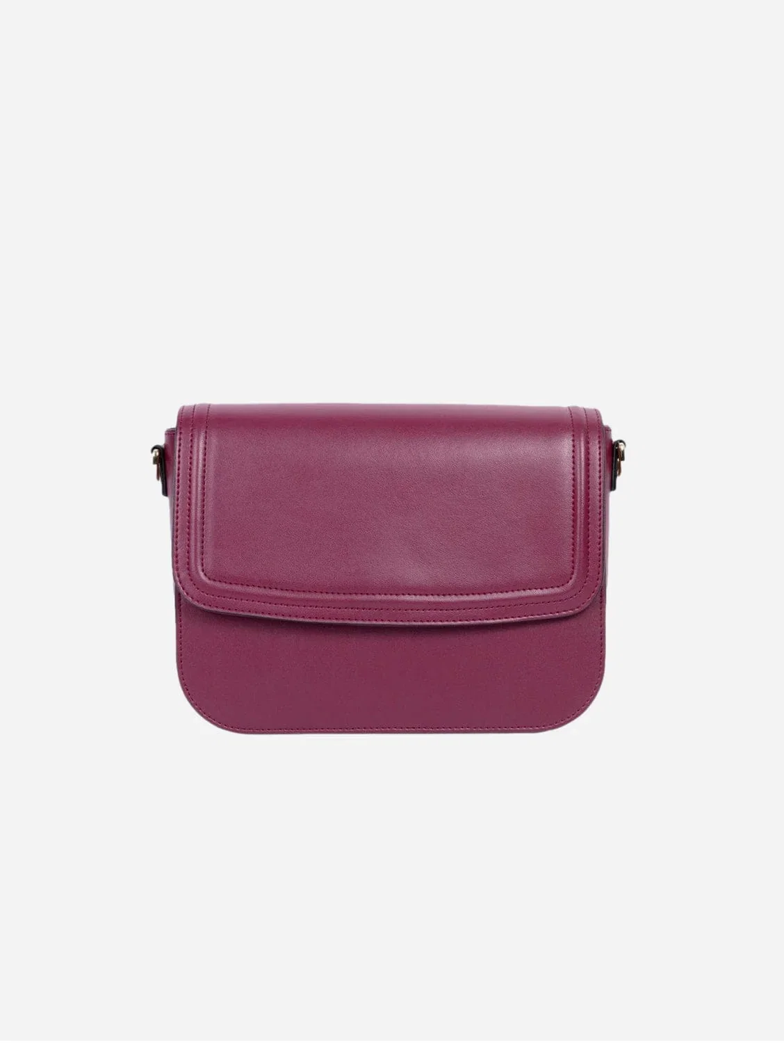 Image of Apple Leather Brigitte Vegan Shoulder Bag | Bordeaux