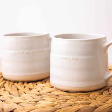 Love You Love You More Set Of Two Mugs
