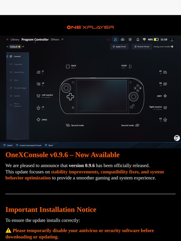 Onconsole Onexplayer: OneXConsole v0.9.6 Is Here – Update Now! | Milled