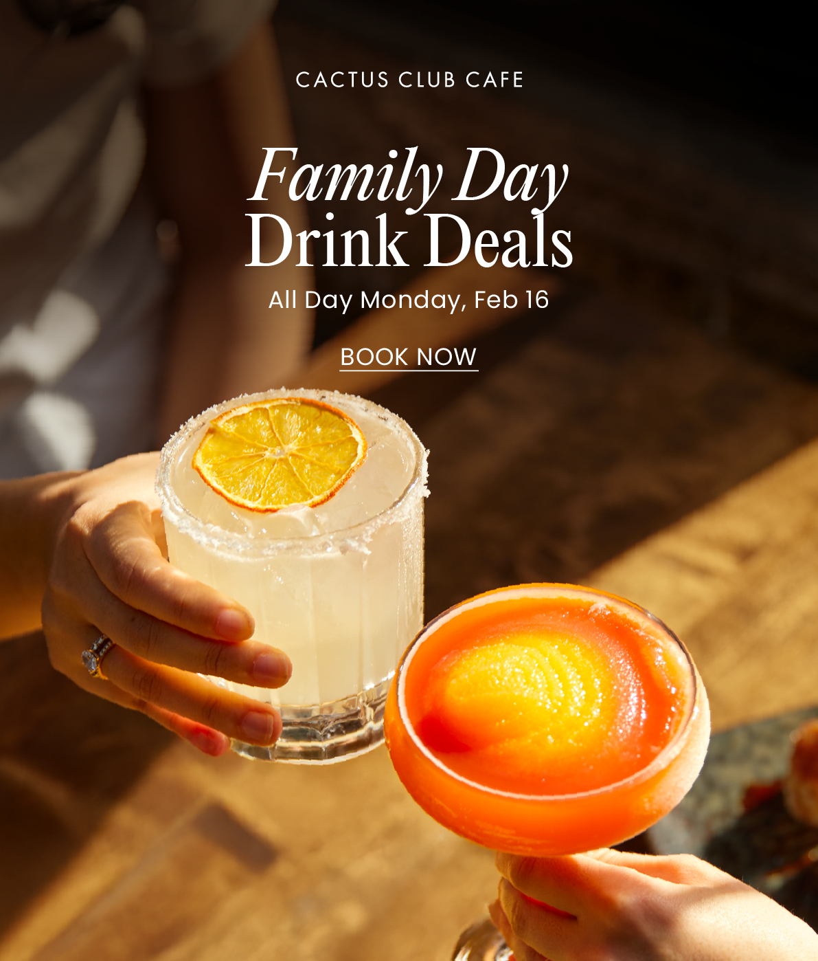 Cactus Club Cafe: Family Day plans? All-Day Happy Hour drinks  | Milled