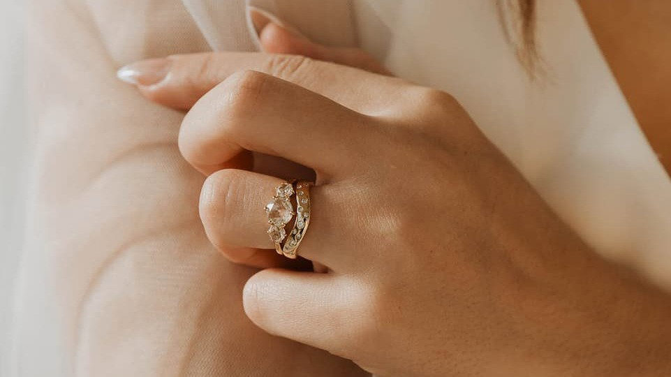Moissanite Lily Ring