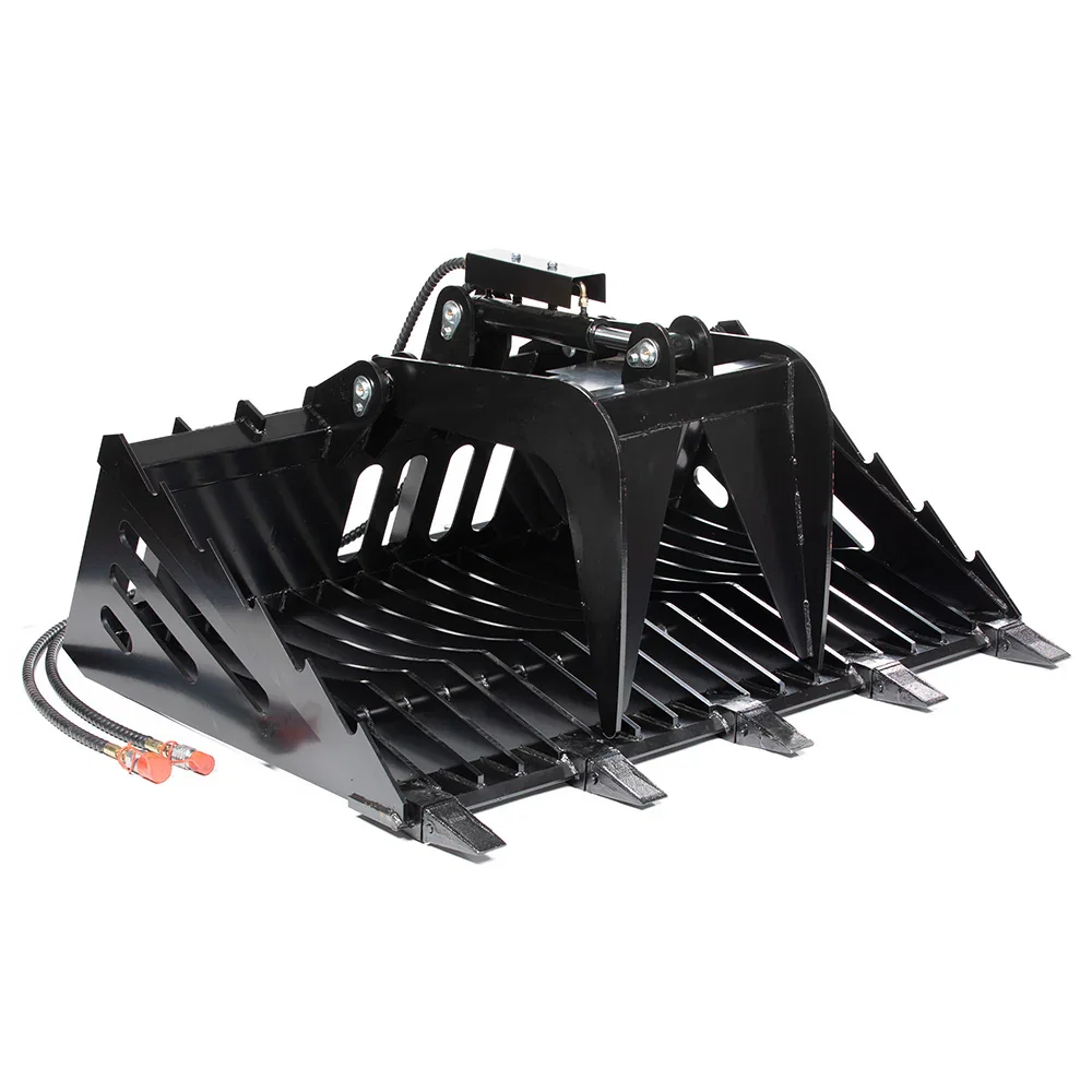 Image of Fine Grade Skeleton Rock Grapple Rake | 82"