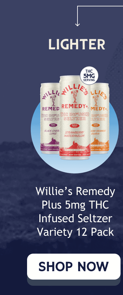 LIGHTER | Willie’s Remedy Plus 5mg THC Infused Seltzer Variety 12 Pack
