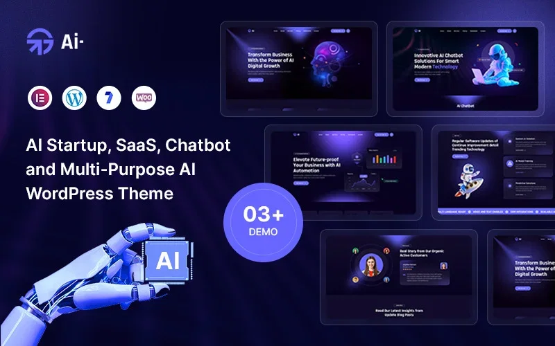 AI - AI SaaS Startup & AI Agency WordPress Theme