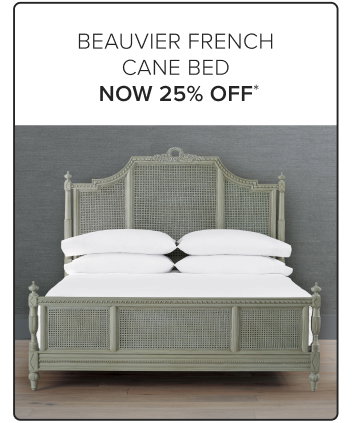 Beauvier French Cane Bed Now 25% Off