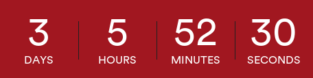 time is running out!