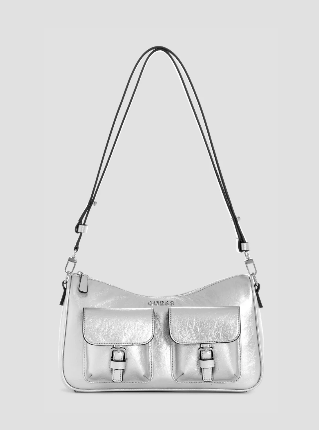 Image of Silver Kassie Convertible Shoulder Bag