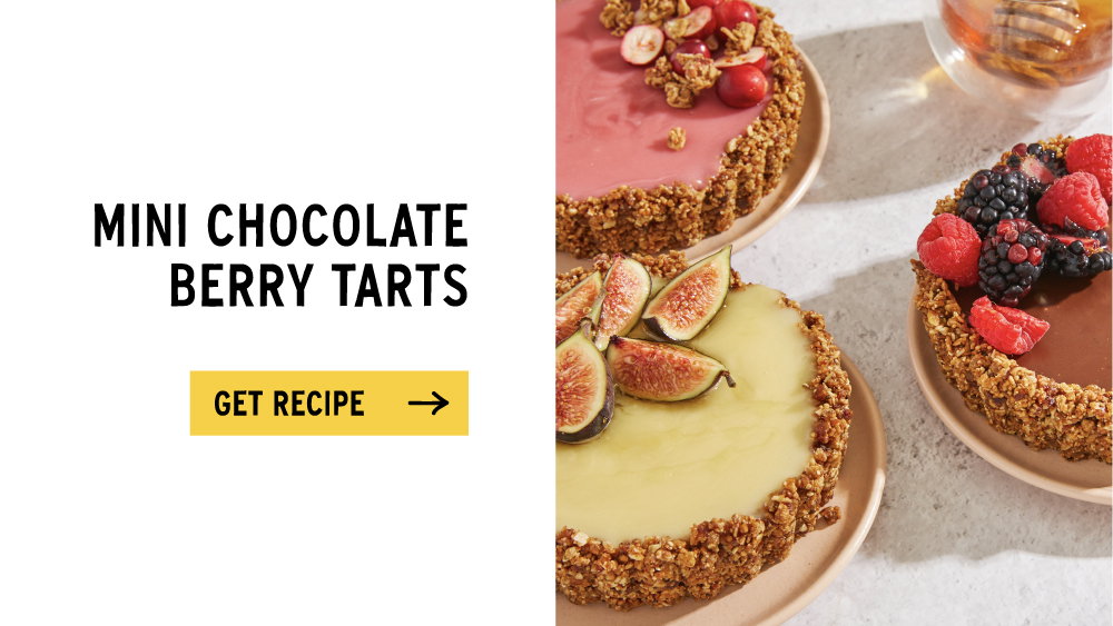 Mini Chocolate Berry Crisp Tarts