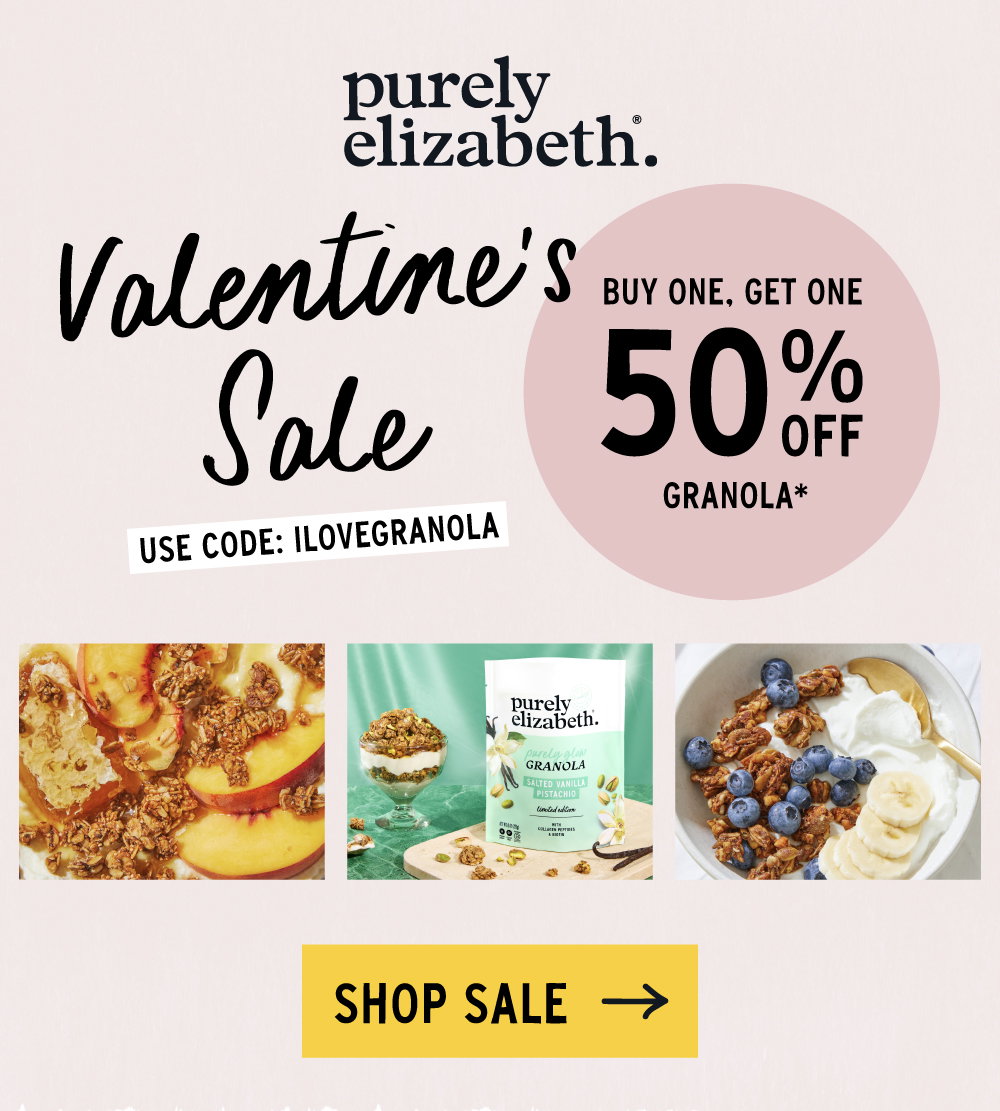 Valentine's BOGO 50 Granola Sale | Use code ILOVEGRANOLA at checkou