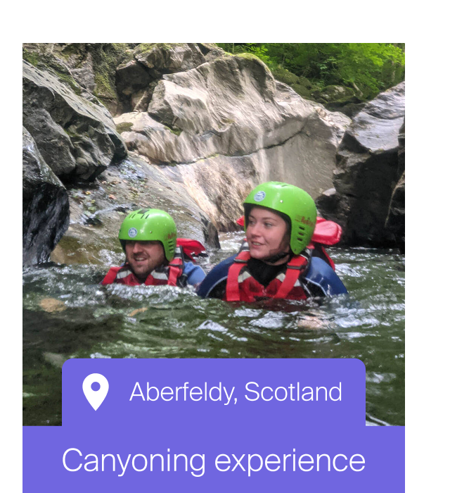 Canyoning Experience For Two In Aberfeldy