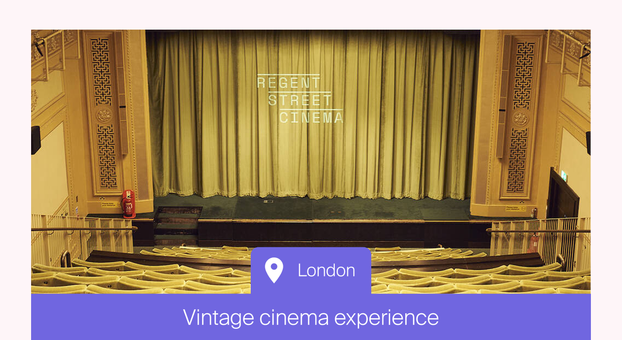 Film Lovers Independent Cinema Experience For Two, London With Drinks