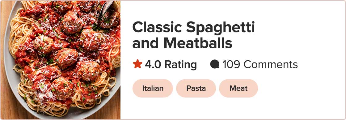 Classic Spaghetti and Meatballs