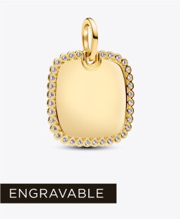 Engravable Square Tag Pendant
