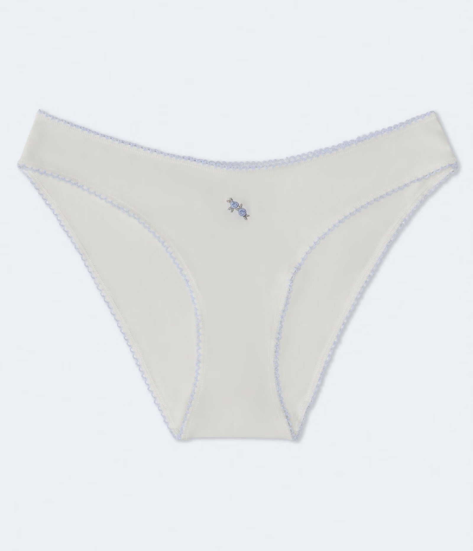 Image of Embroidered Rose Low-Rise Bikini