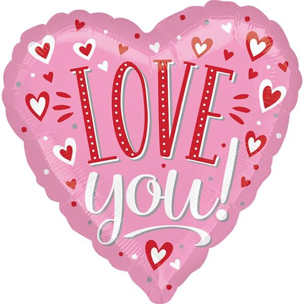 Image of Pink Love You Balloon