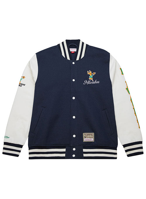 Mitchell & Ness HWC '68 Exposed Milwaukee Bucks Varsity Jacket