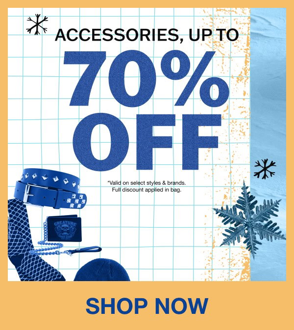 Shop sale accessories up to 70% off