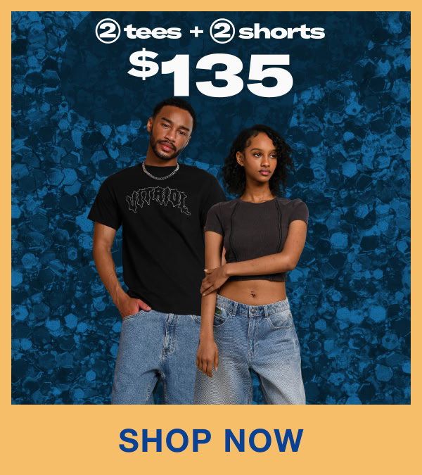 Get two tees and two shorts for $135 | Shop Now