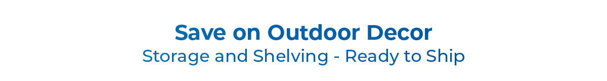 Save on Outdoor Decor 
